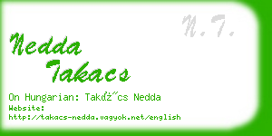 nedda takacs business card